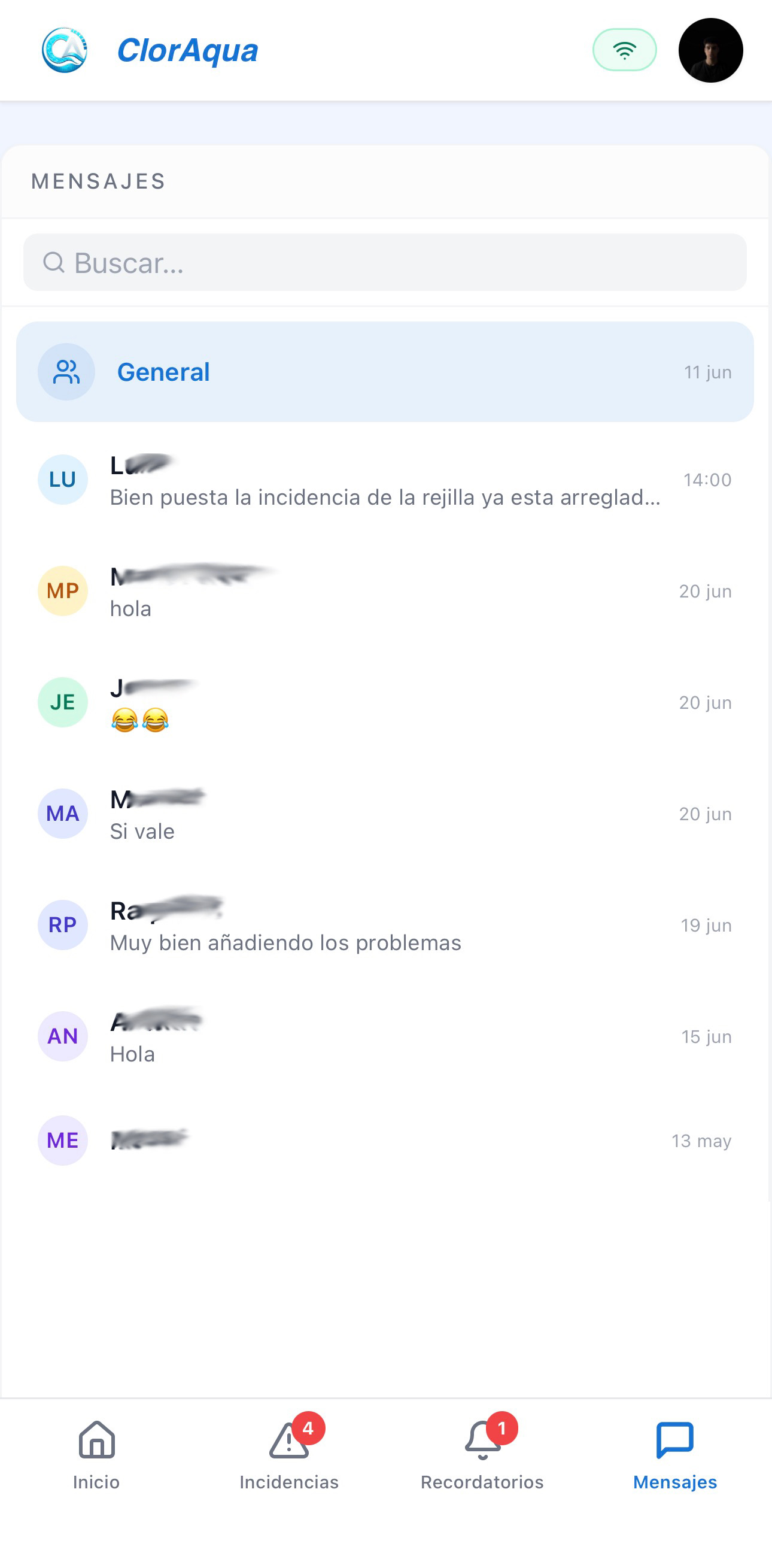 Chat en ClorAqua
