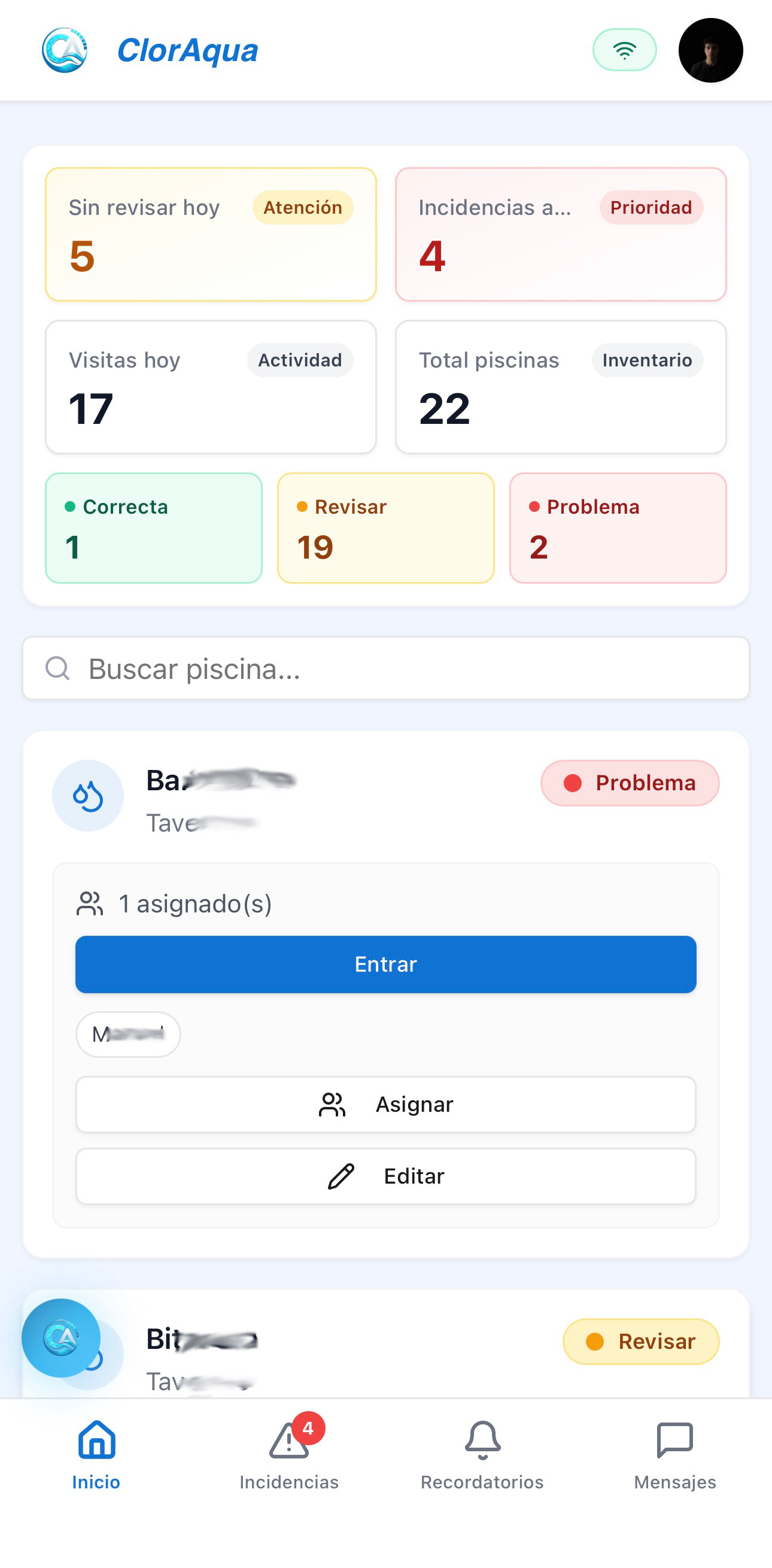 ClorAqua app